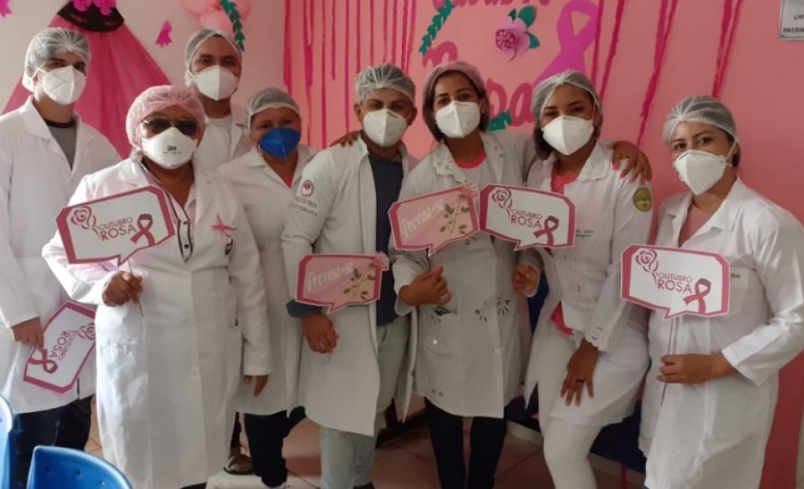 Alunos de Enfermagem da Esamaz conscientizam sobre prevenção do câncer de mama