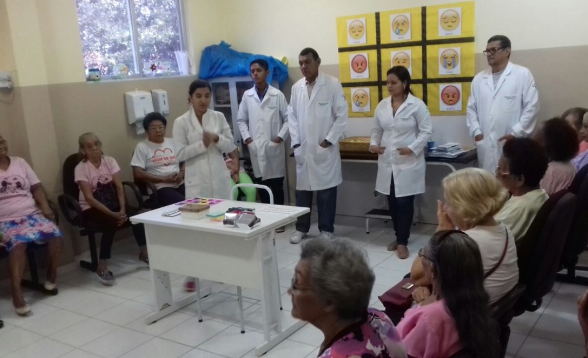 Alunos de Psicologia participam de atividade na Unidade  de SaÃºde da ProvidÃªncia, em BelÃ©m.