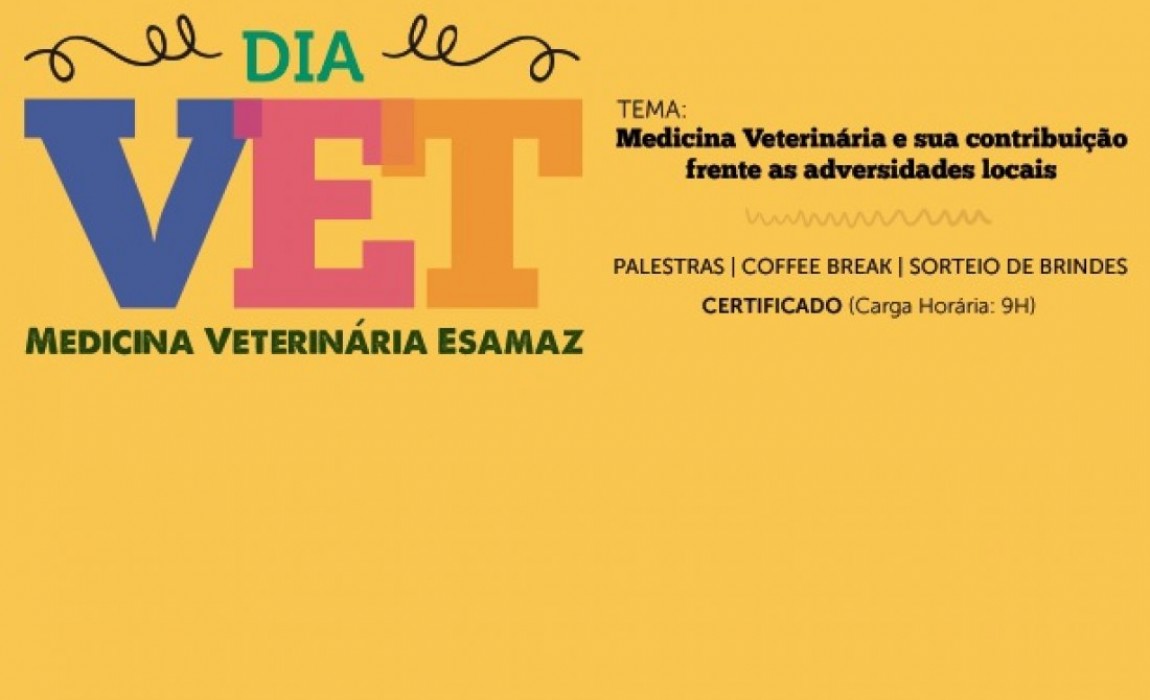 Curso de Medicina Veterinária da Esamaz realizará o DIA VET, em Belém