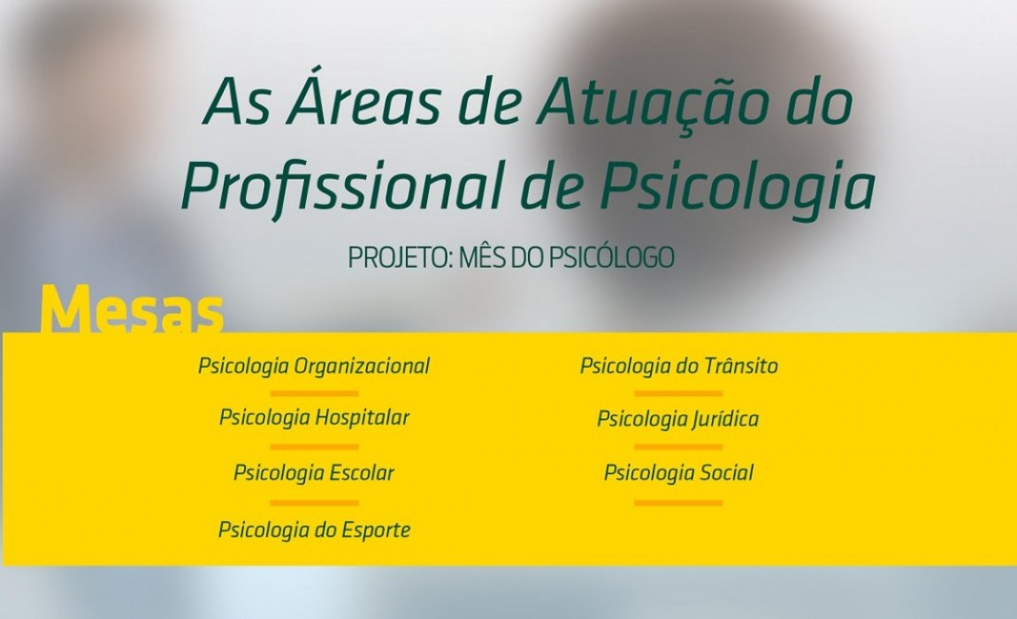 Curso de Psicologia promoverá evento em comemoração ao Dia do Psicólogo