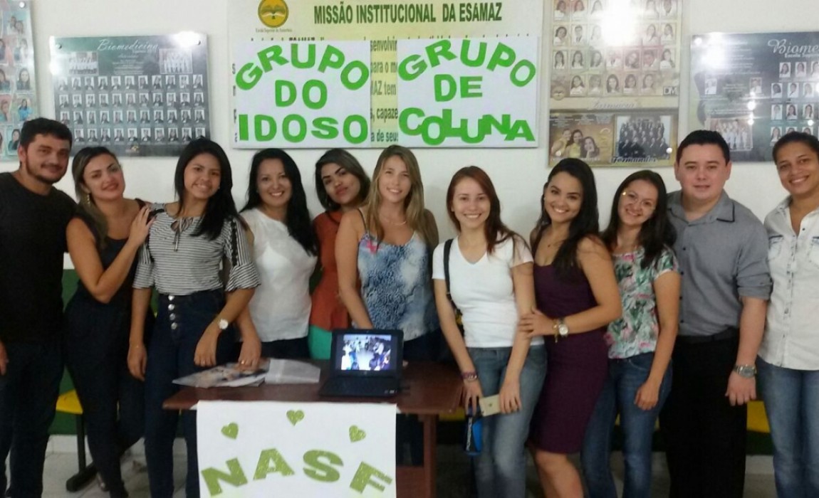 AcadÃªmicos de Fisioterapia participam de programaÃ§Ã£o no NASF de Ãguas Lindas, em Ananindeua.
