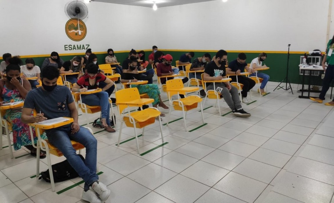 Vestibular tradicional da Esamaz para o primeiro semestre de 2021 aconteceu ontem, em Belém